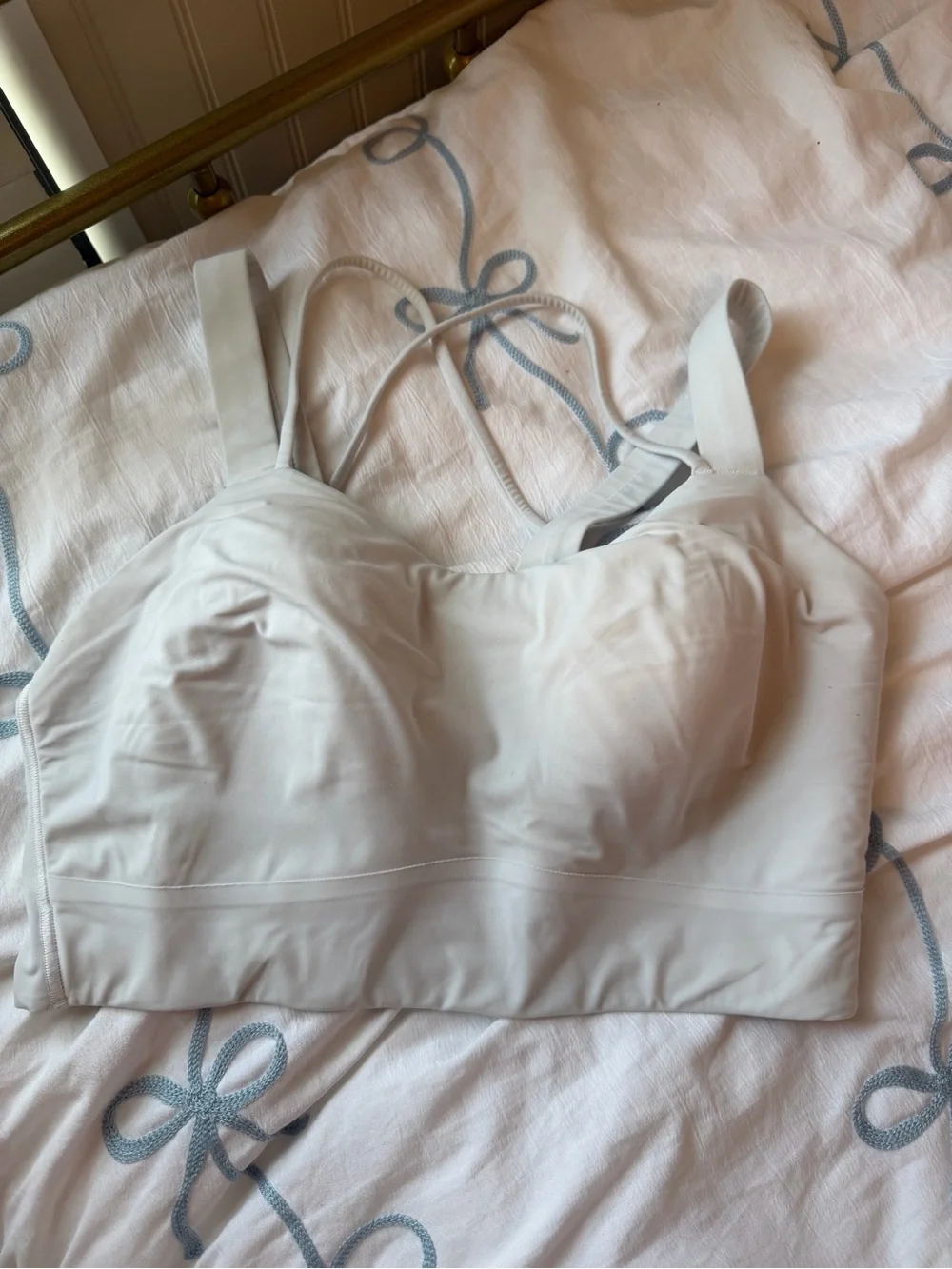 lululemon white like a cloud bra
